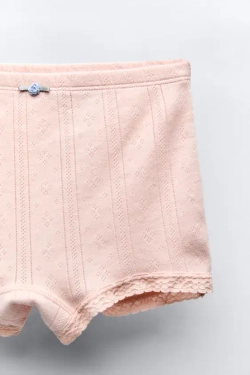 ZARA КОМПЛЕКТ ИЗ ФУТБОЛКИ И ШОРТ, РОЗОВЫЙ