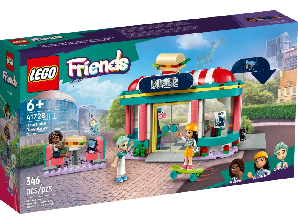 Конструктор LEGO Friends 41728 Закусочная в центре Хартлейк
