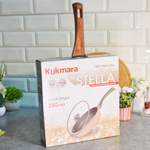 Сковорода 28см Ristretto Stella, а/пр литая со стеклянной крышкой