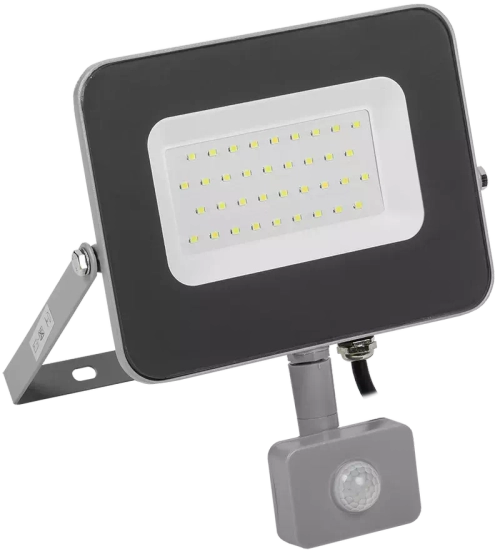 Прожектор СДО 07-30Д светодиодный серый с ДД IP44 IEK LPDO702-30-K03