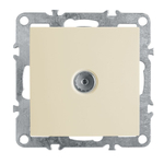 Розетка телевизионная 1-местная (механизм), STEKKER, PST00-9108-02, серия Эрна, слоновая кость 39326