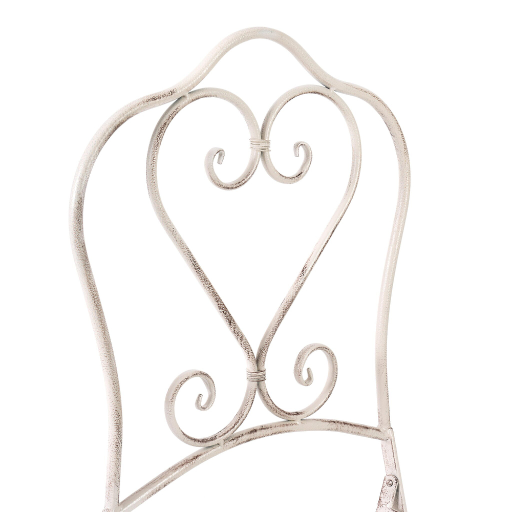 Комплект (стол + 2 стула) Secret de Maison Monique (mod. PL08-6241.6242) металл, стол:62*73, стул: 48*40*93, Античный белый (Antique White)