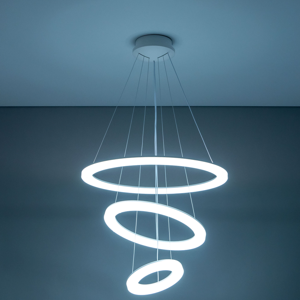 Citilux Электрон Смарт CL710A104S Умная люстра подвесная Белая