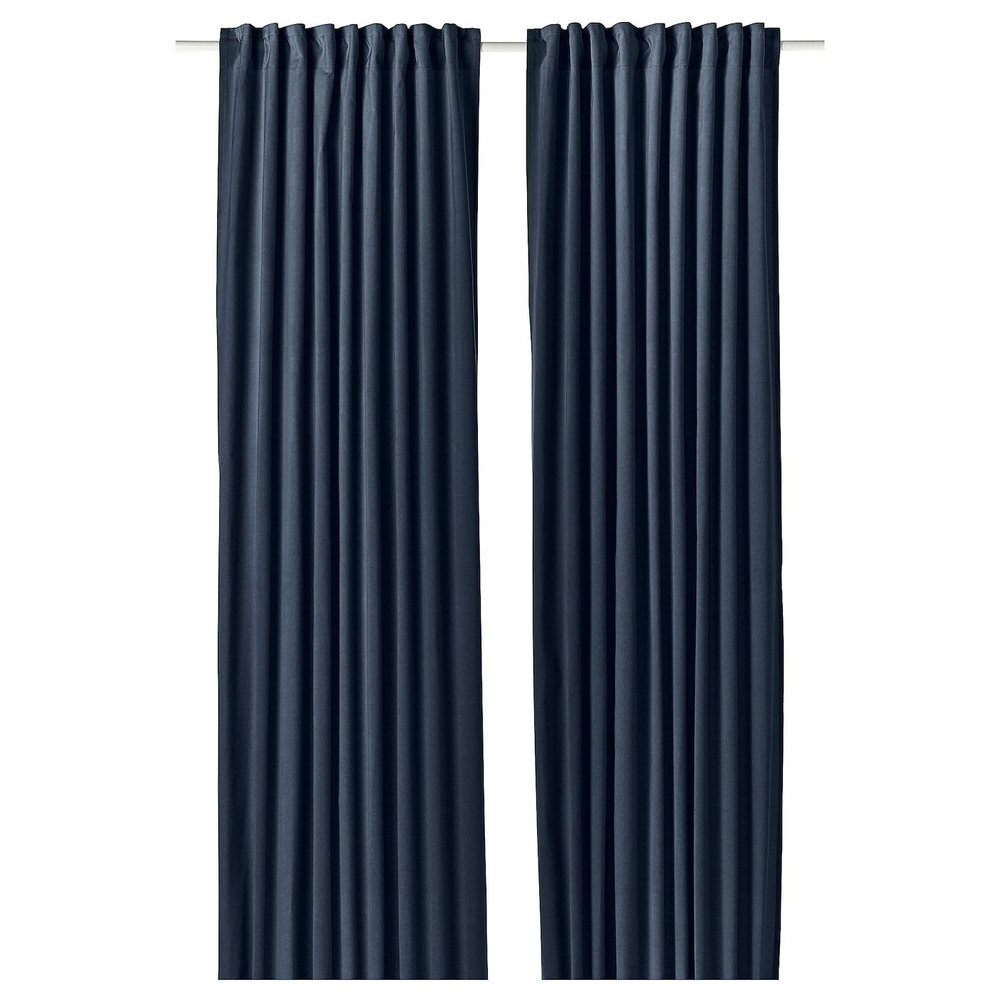IKEA SANELA  (ИКЕА САНЕЛА)  -  Штора, 2 шт, на ленте/зеленая, 140x300 см