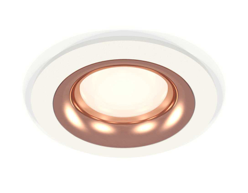 Комплект встраиваемого светильника Ambrella light Techno Spot XC7621006 SWH/PPG белый песок/золото розовое полированное (C7621, N7015)