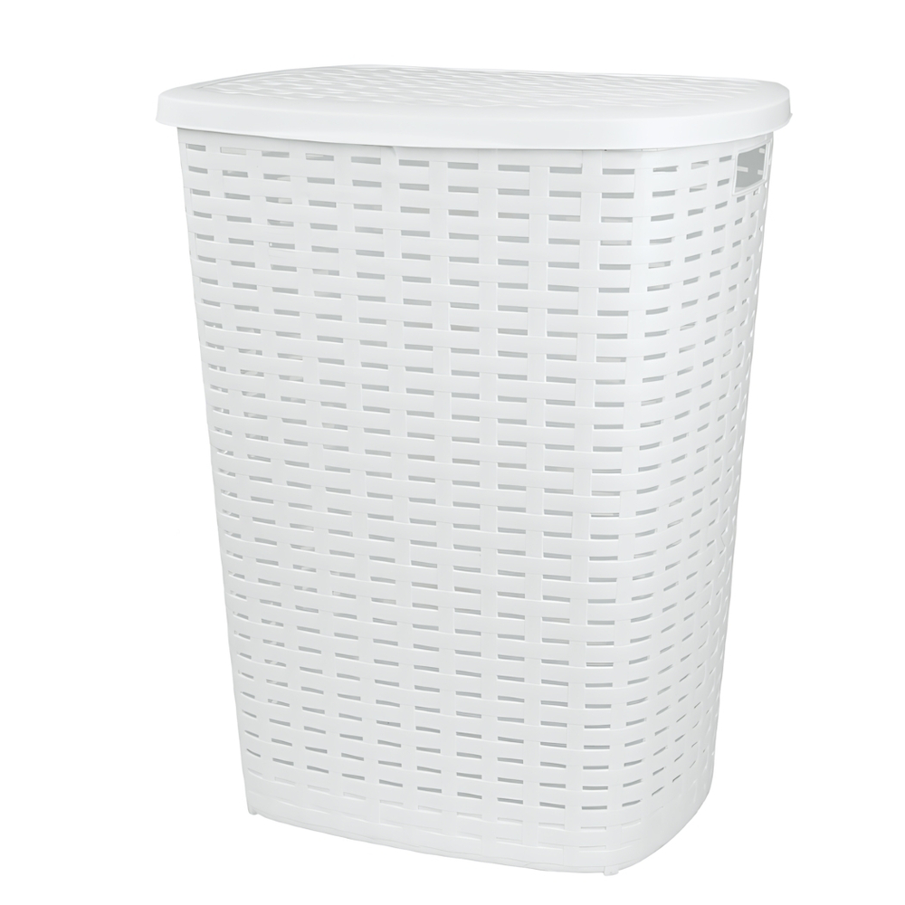 Корзина для белья VERDE 50 л. цвет белый