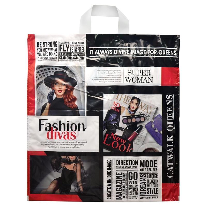 Пакет петлевая ручка Россия 40*42 см 45 мкм Подиум  1 шт/уп 500 шт/кор