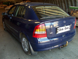 Оцинкованный фаркоп на Opel Astra G хетчбек 3/5 дверей, седан, купе, кабриолет 1998-2004, номерной знак на задней двери (без электрики), Galia O008A