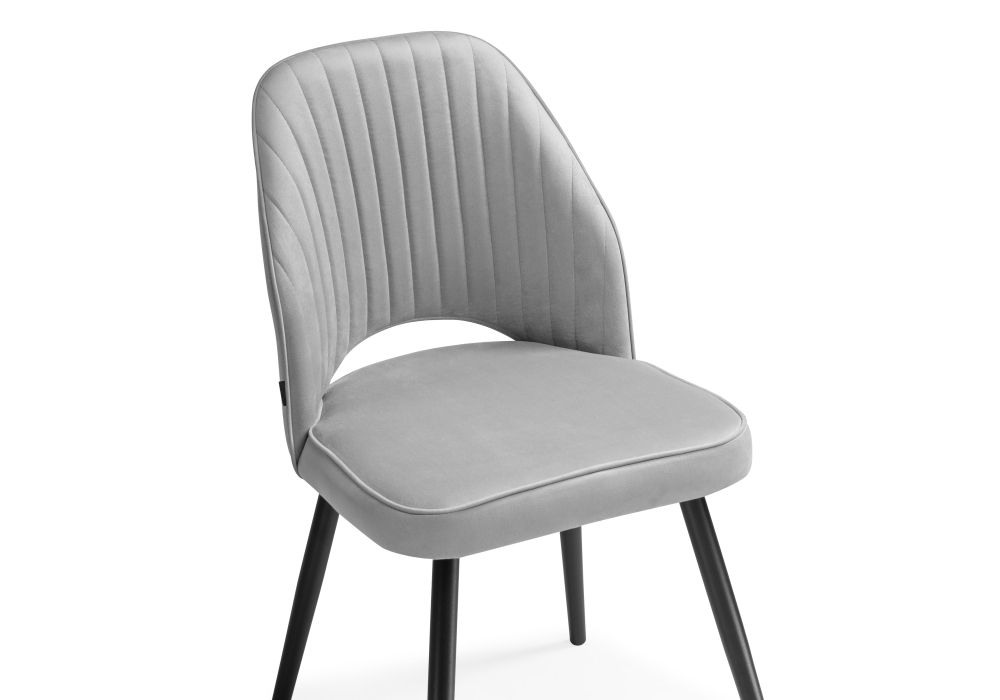 Стул на металлокаркасе Брейния velutto 52 / черный