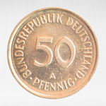 Germany, 50 Pfennigs, 1990, (Berlin Mint - "A"), VF