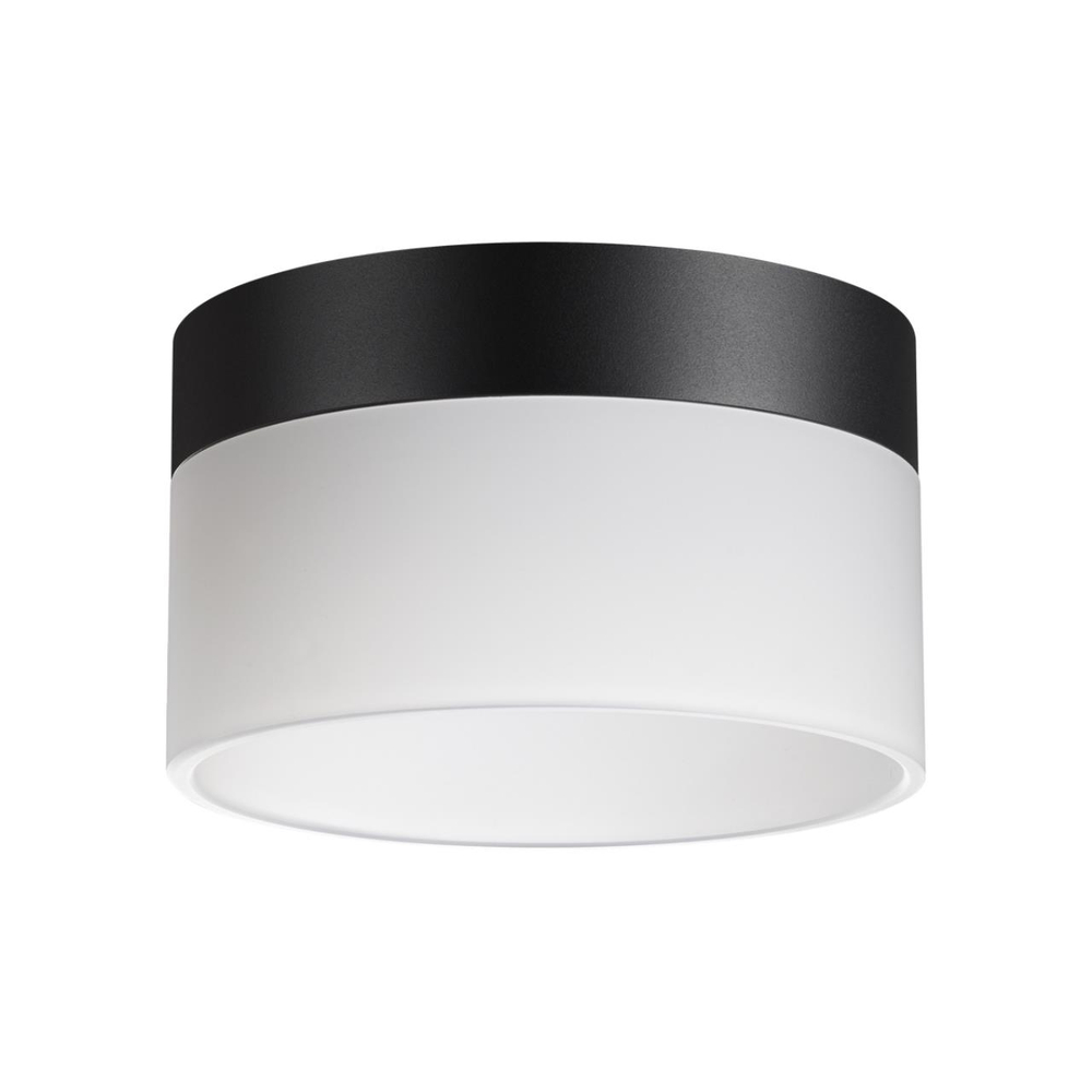 359446 OVER NT24 336 черный Светильник накладной светодиодный IP20 LED 18W 220-240V 4000K 1170Лм AURA