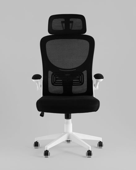 Кресло офисное TopChairs Airone белый с черной сеткой