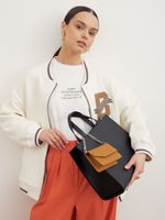 ШОППЕР КВАДРАТНЫЙ ЧЕРНЫЙ