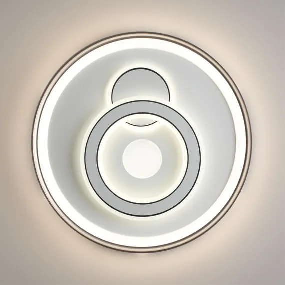 7785/85L PIKO LED SN 078 Светильник металл/белый/бронза LED 85Вт 3000-6500K D490 IP20 пульт ДУ GEMINI