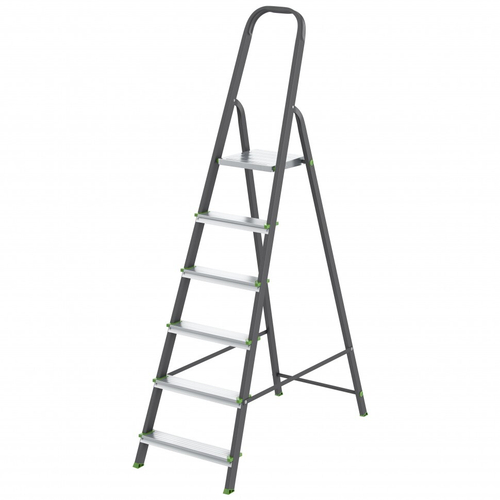 97956 Стремянка, 6 ступеней, стальной профиль