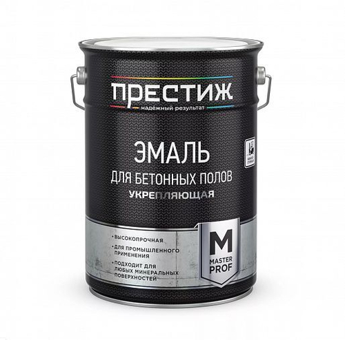 Эмаль для бетонных полов серая 4кг Престиж
