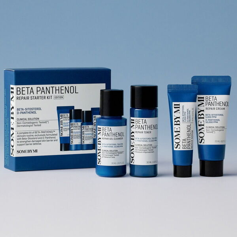 Набор миниатюр для восстановления кожи с пантенолом Some By Mi Beta Panthenol Repair Starter Kit