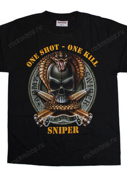 Футболка One Shot - One Kill SNIPER (126)