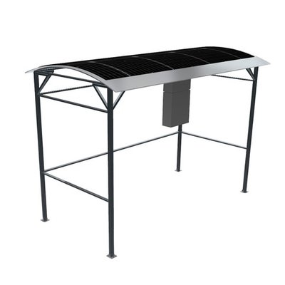 Навес с солнечными батареями на 5 автоматов