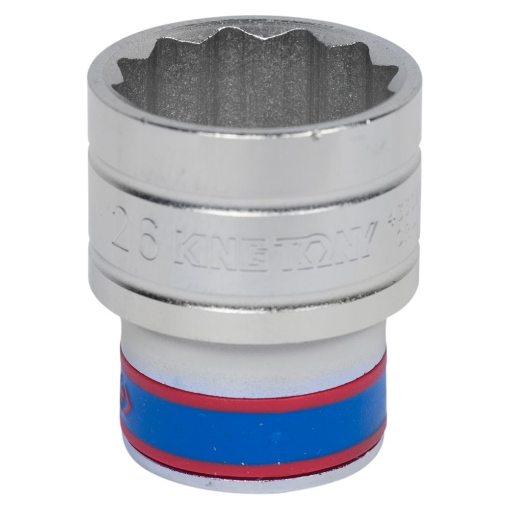 KING TONY (433026M) Головка торцевая стандартная двенадцатигранная 1/2", 26 мм
