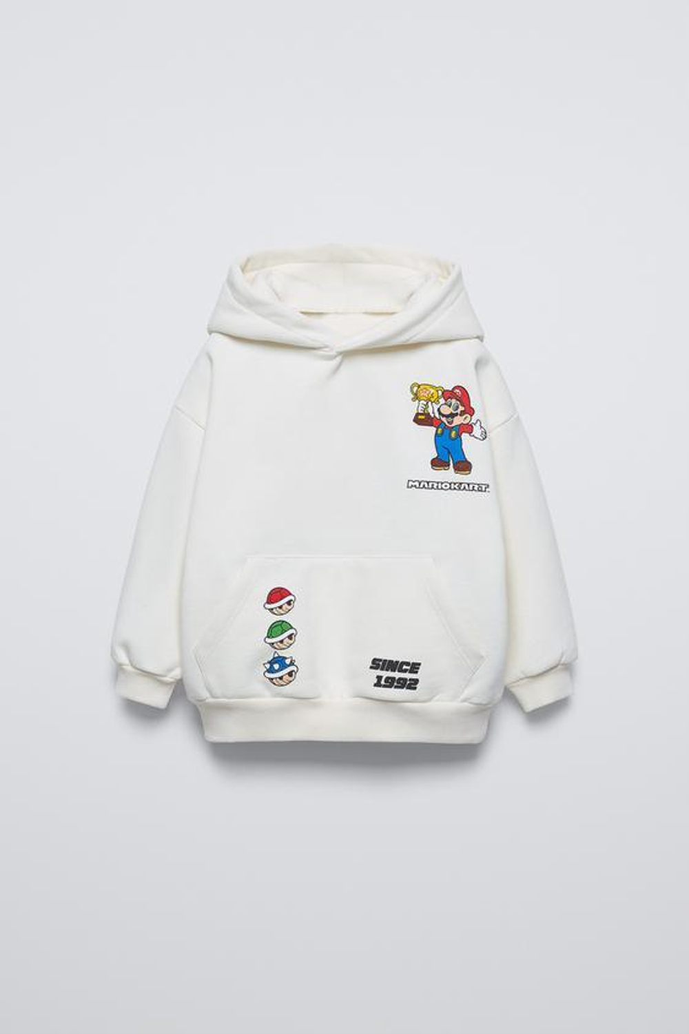 ZARA ХУДИ MARIO KART ©NINTENDO, ЭКРЮ