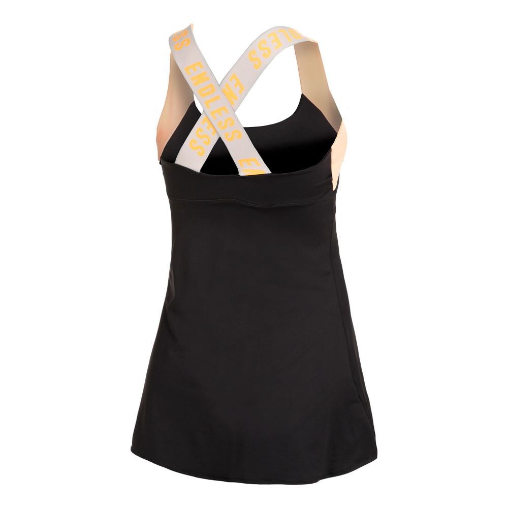 Женская теннисное платье Endless Iconic Dress Women - Black, Apricot