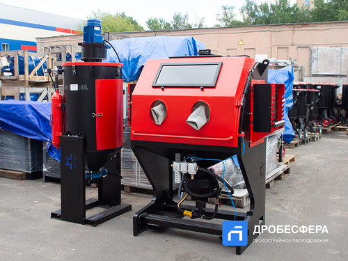 Пескоструйная камера PST КСО-110-Н-ФВ-М с фронтальной загрузкой