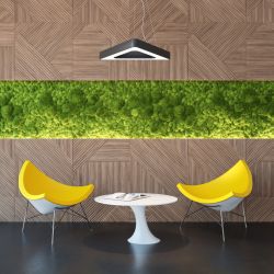 Светильник LED ЭРА Geometria SPO-151-B-40K-030 Delta 30Вт 4000К 3000Лм IP40 600*600*80 черный подвесной | Декоративные светильники Geometria