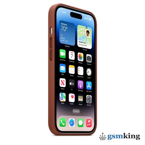 Apple Leather Case with MagSafe iPhone 14 Pro Umber (Коричневый) MPPK3ZM/A