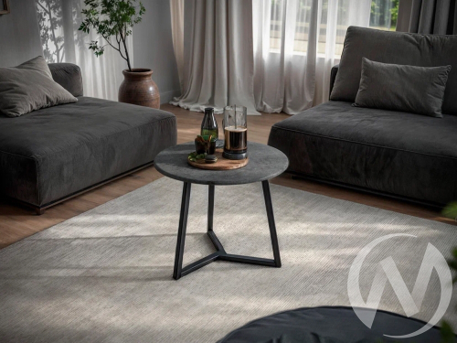 Стол журнальный СЖ-9 столешница МДФ 16 мм (бетон графит)