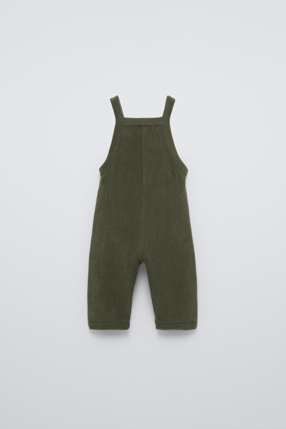 ZARA КОМБИНЕЗОН ИЗ МЯГКОЙ ТКАНИ, ЗЕЛЕНЫЙ