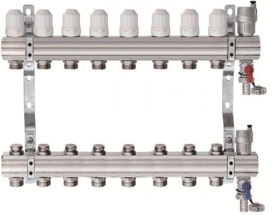 Коллектор для отопления Tim на 8 выходов