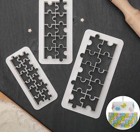 Набор вырубок «Фигуры. Пазл», 3 шт.