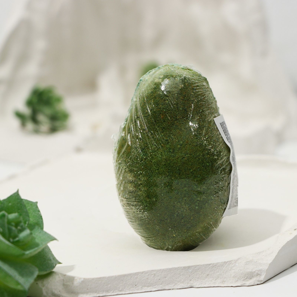 Бомбочка для ванны «Авокадо» с ароматом мяты и яблока - 130 гр. (Цвет: не задано)