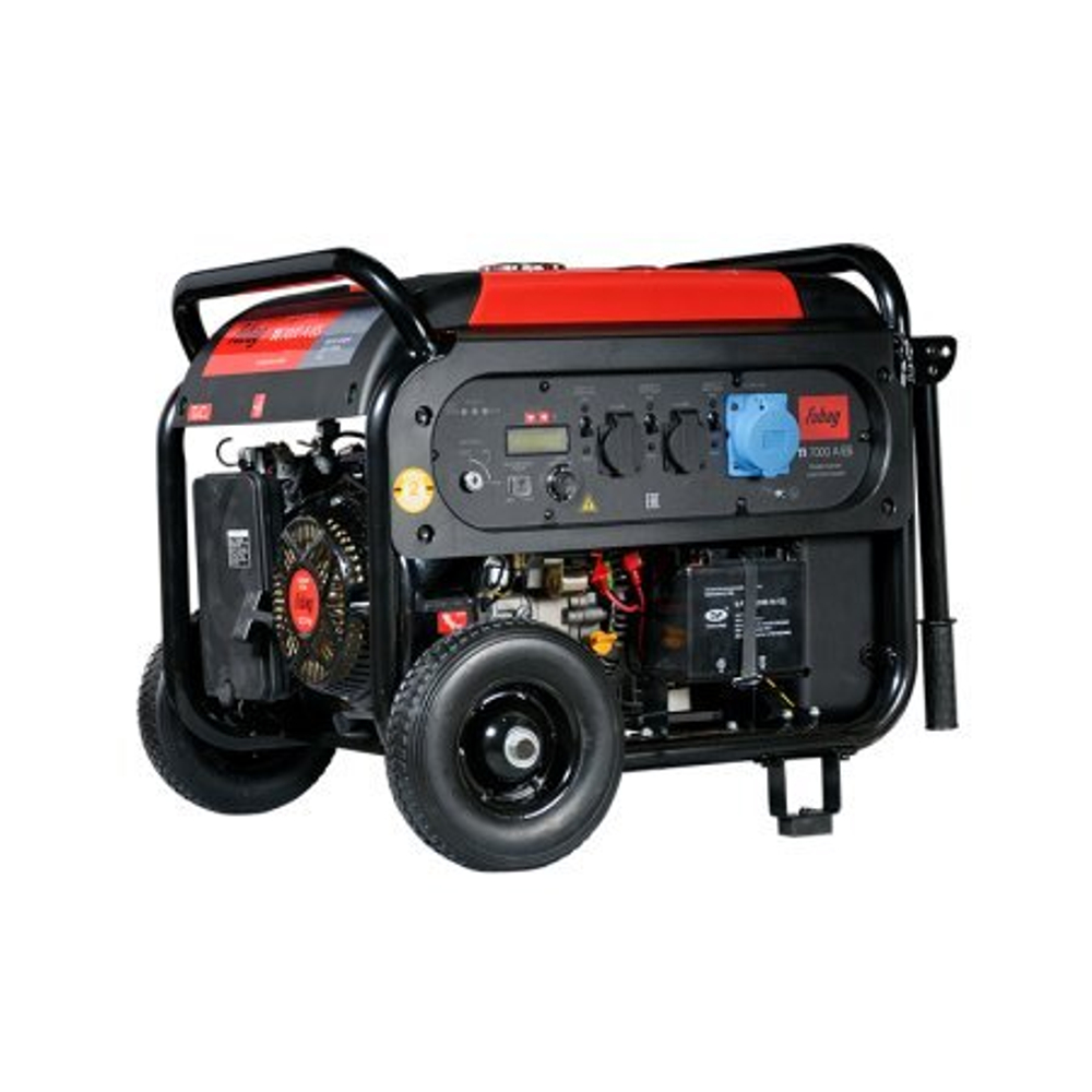 Инверторный цифровой генератор с электростартером и коннектором автоматики Fubag TI 7000 A ES