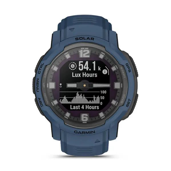 Умные часы Garmin Instinct Crossover Solar 45 мм (010-02730-02) синий