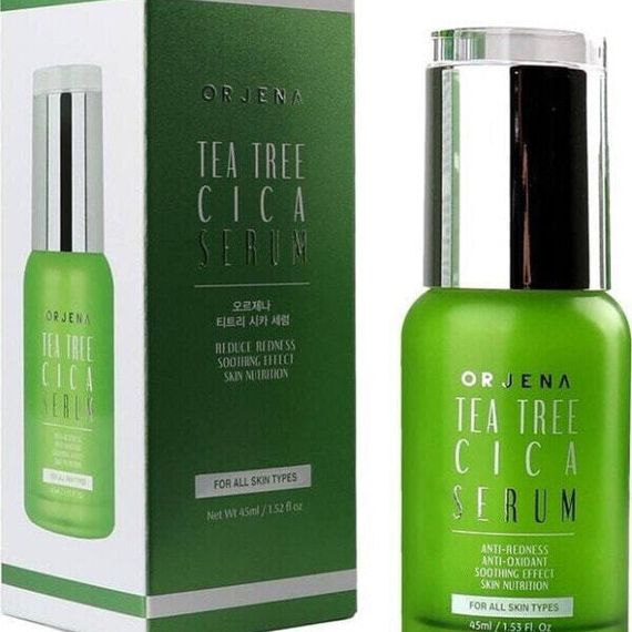 Orjena Orjena Tea Tree Cica Serum kojące serum do twarzy z ekstraktem z wąkroty azjatyckiej 45ml