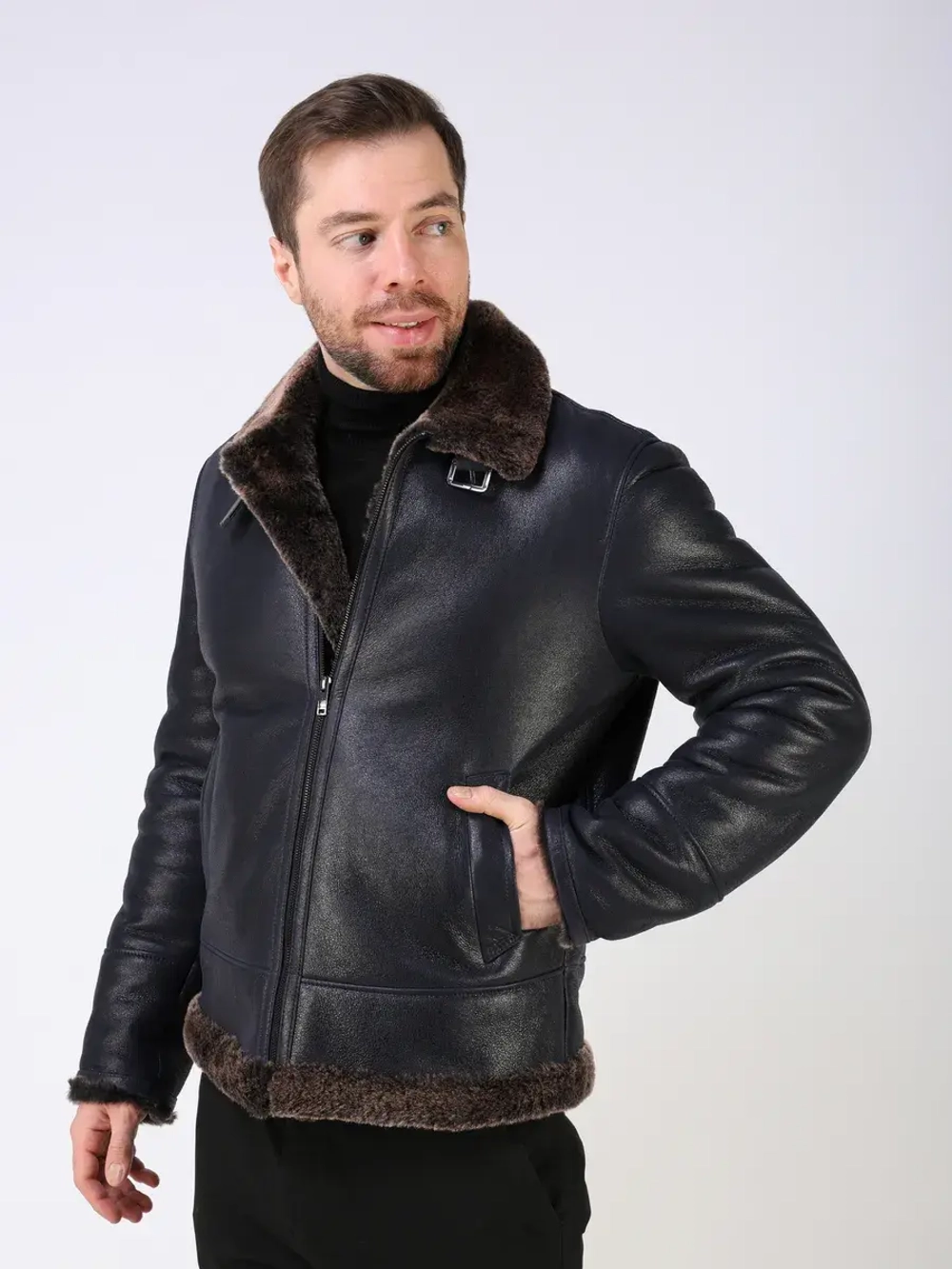 Дубленка зимняя натуральная пилот