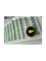 Мормышки фосфорные №15-LB "Капля 2Ф с ушком", 100шт