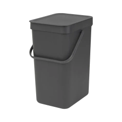 Brabantia Контейнер для мусора Sort & Go 12л, серый