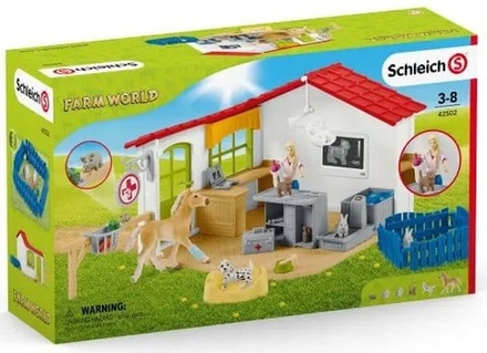 Игровой набор Schleich Ветеринарная клиника с домашними животными 42502