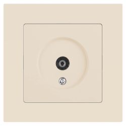 Розетка Intro Accent 6-301-02 TV одиночная, IP20, СУ, слоновая кость