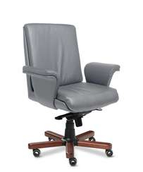 Кресло для руководителя Split B серая кожа