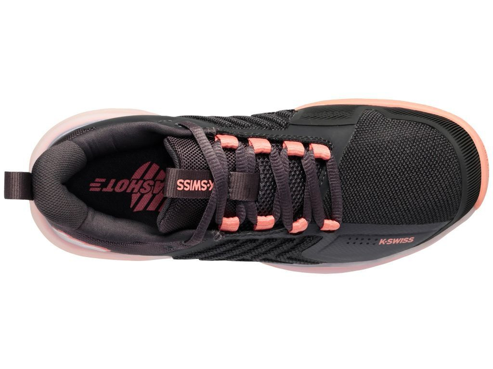 Женские Кроссовки теннисные K-Swiss Ultrashot 3 Women - asphalt/peach amber/white