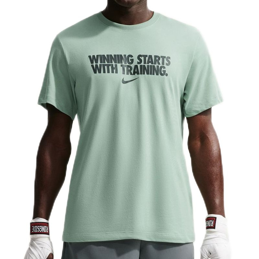 Теннисная футболка Nike Dri-Fit Winning - steam/dark smoke grey