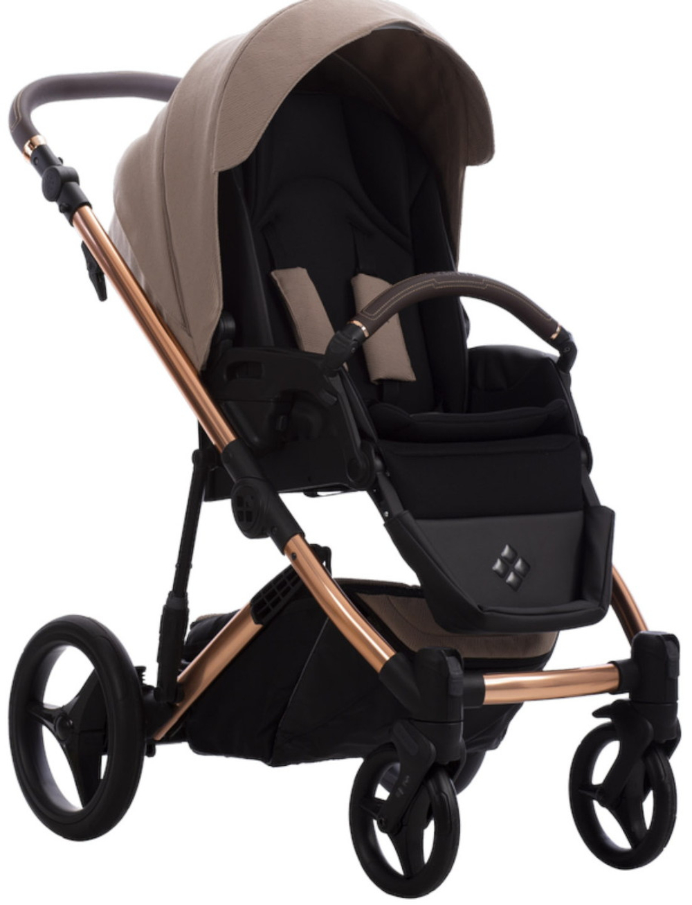 Детская коляска Bebetto Loren Stella 3 в 1 с автокреслом Avionaut Cosmo 04 бежевый