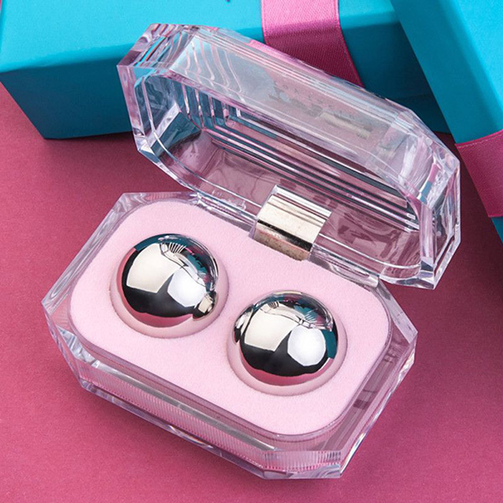 Металлические вагинальные шарики 3см для тренировки интимных мышц ToyFa Metal 715009