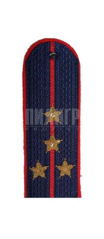 Погоны вышитые Полиция Капитан темно-синие