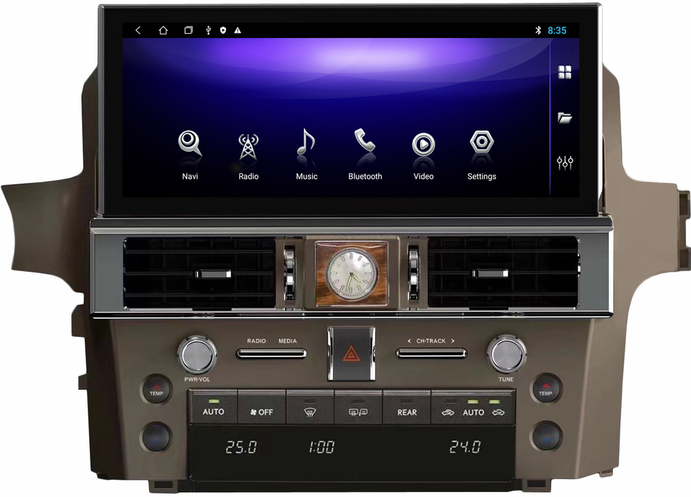 Магнитола для Lexus GX460 2009-2019 - Carmedia ZH-L1208 монитор 12.3" на Android 12, 8Гб+128Гб, CarPlay, 4G SIM-слот