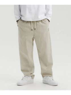 Брюки широкие из льна